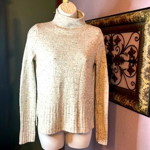 Madwell Raw Edge Turtleneck Wool Blend Sweater Sz XS